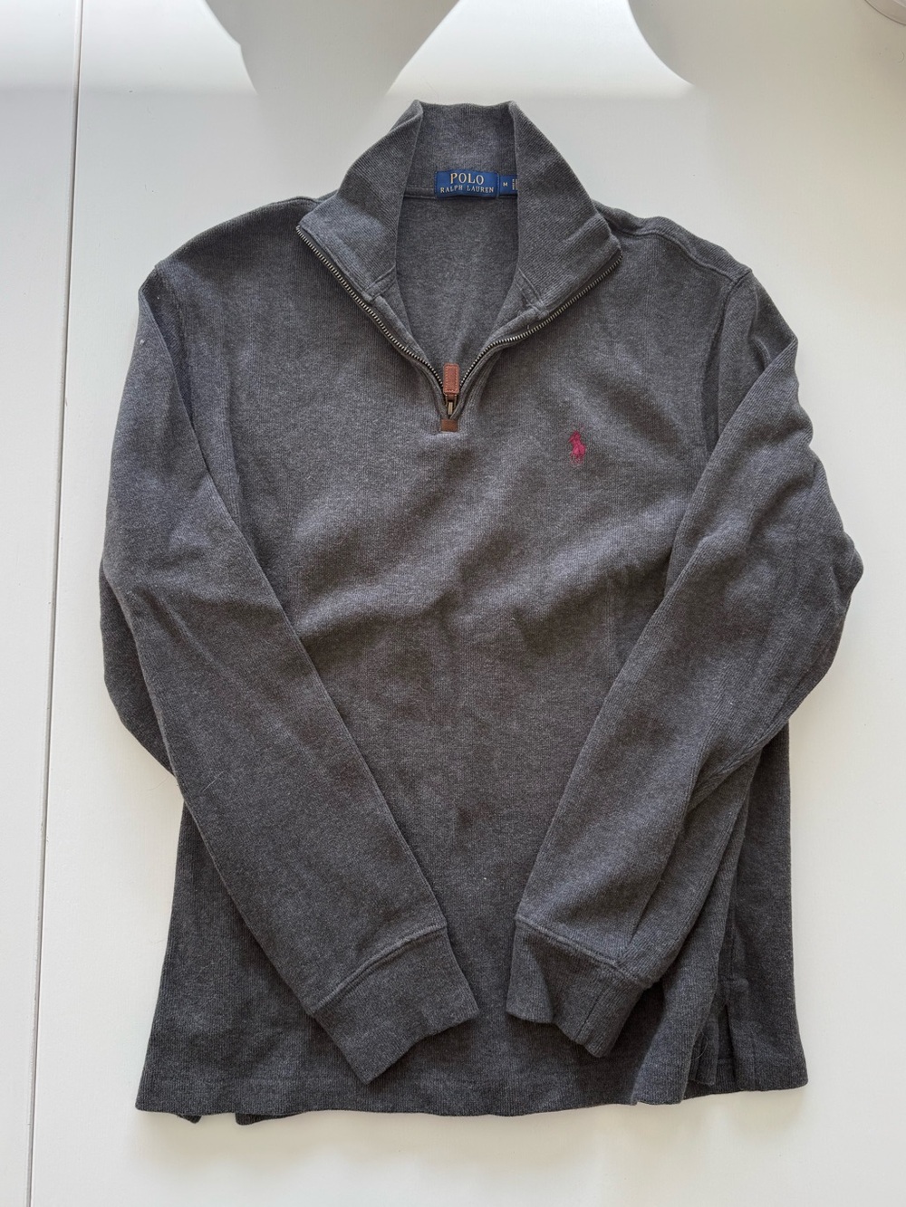 Polo by Ralph Lauren Men's Dark Gray Half-Zip Sweater